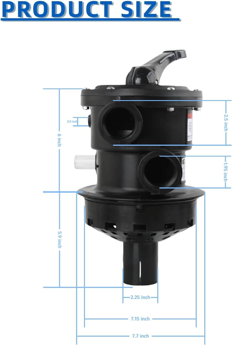 SP0714T Variflo Valve Replacement for Hayward SP0714T Variflo XL Top Mount Multi