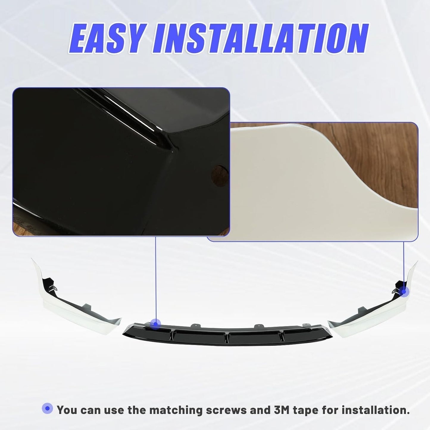 Front Bumper Lip Splitter Compatible with 2018-2022 Honda Accord 4Dr Sedan Air D