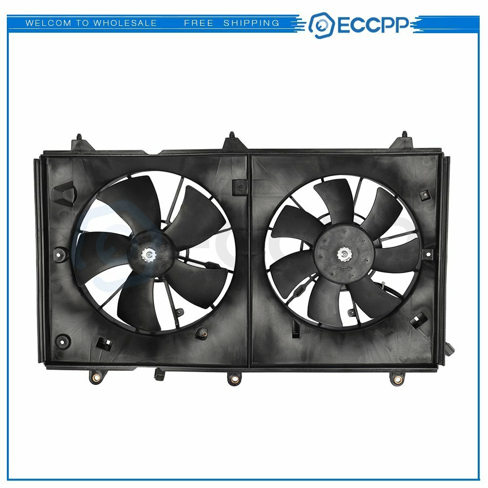 Radiator Condenser Cooling Fan Assembly For 2003 2004 2005-2007 Honda Accord