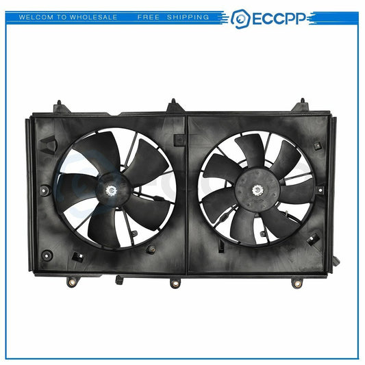 Radiator Condenser Cooling Fan Assembly For 2003 2004 2005-2007 Honda Accord