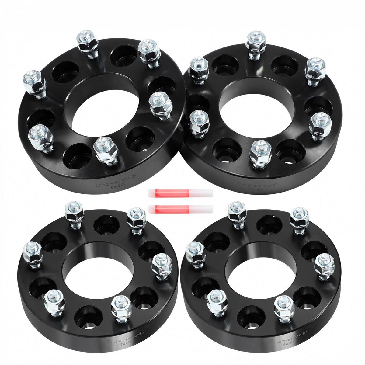 4 Pcs 1.25" 6x5 to 6x5.5 Wheel Adapters 12x1.5 For Chevy GMC 6x127 to 6x139.7