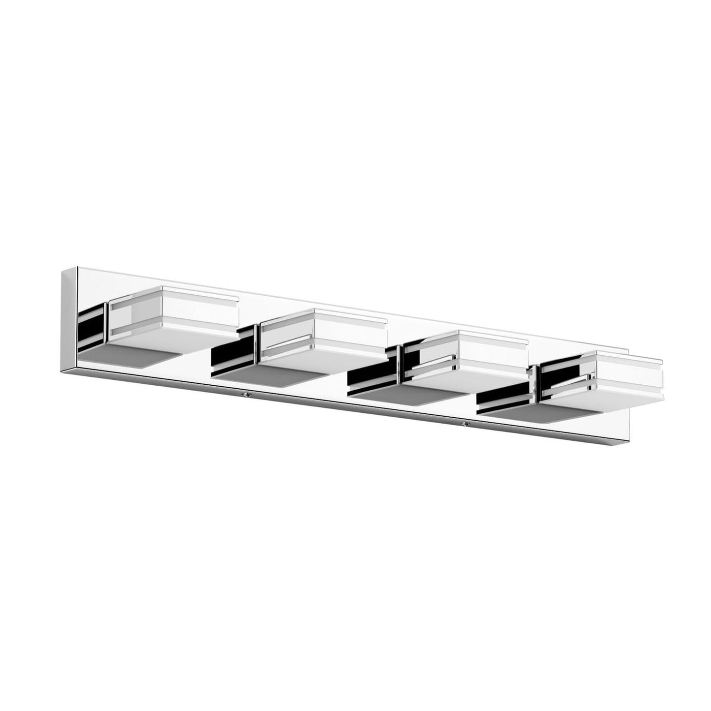 Ralbay Modern Chrome Vanity Light for Bathroom 4-Light 30inch 30 inch,