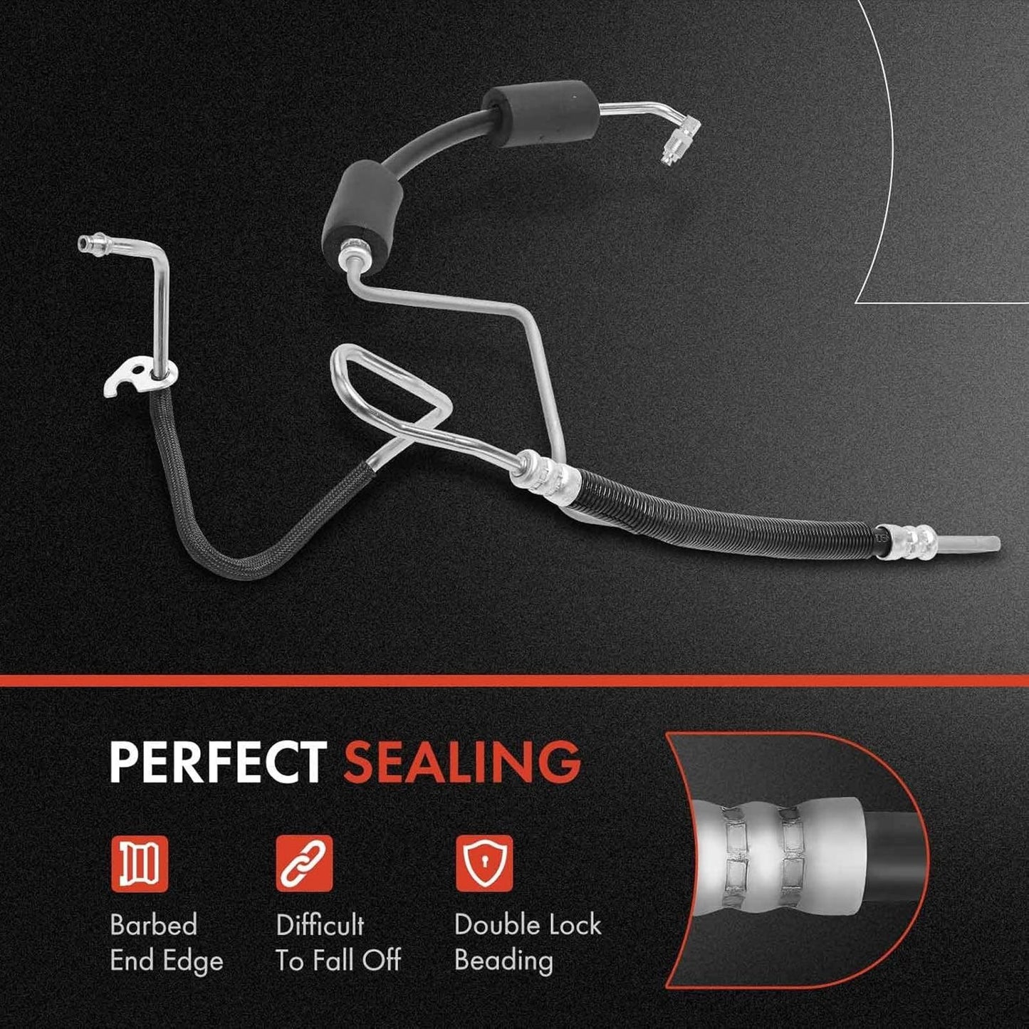 A-Premium Power Steering Pressure Hose Line Assembly Compatible with Ford Expedi