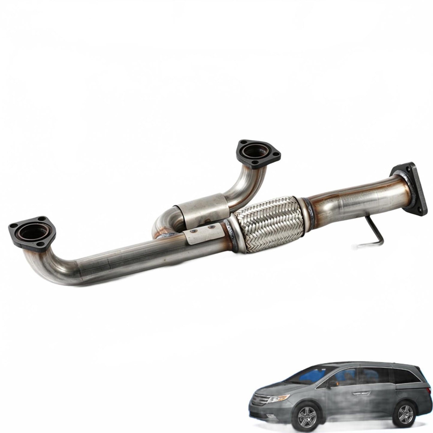 Exhaust Flex Pipe For 2011-2013 Honda Odyssey 3.5L Direct Fit Front Flex Y-Pipe