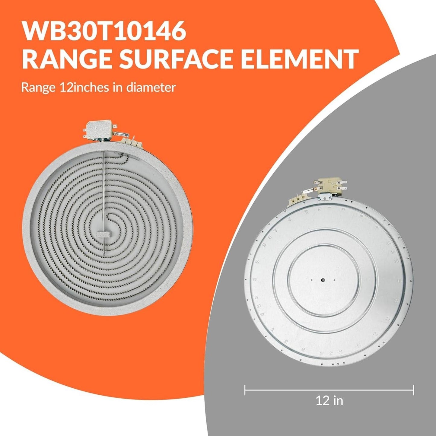 316291200 WB30T10146 12" Haliant Radiant Surface Element by puxyblue for G-E...