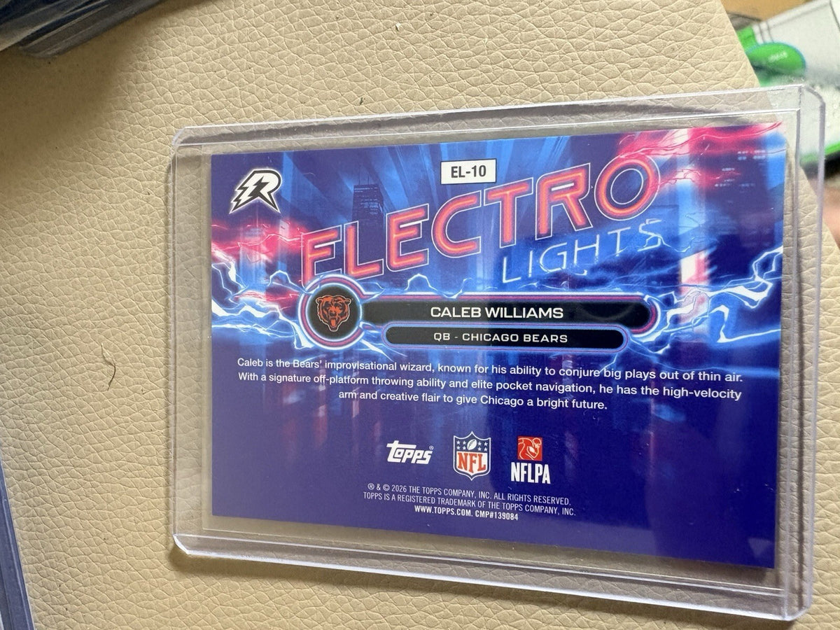 Topps Composite Electro Lights Caleb Williams Case Hit Bears Insert Mint