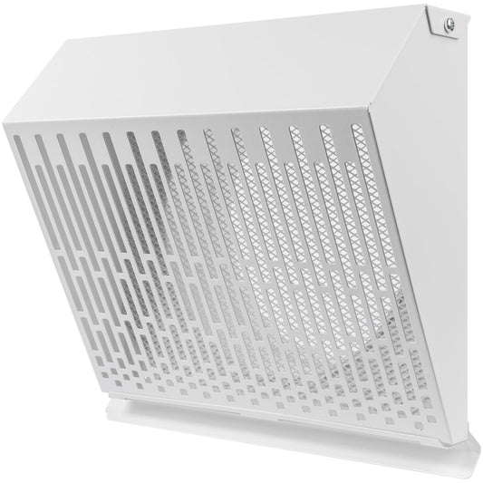 Vent Systems 8" Inch Exhaust Vent Cover with Rubber Gasket - White Galvanized...
