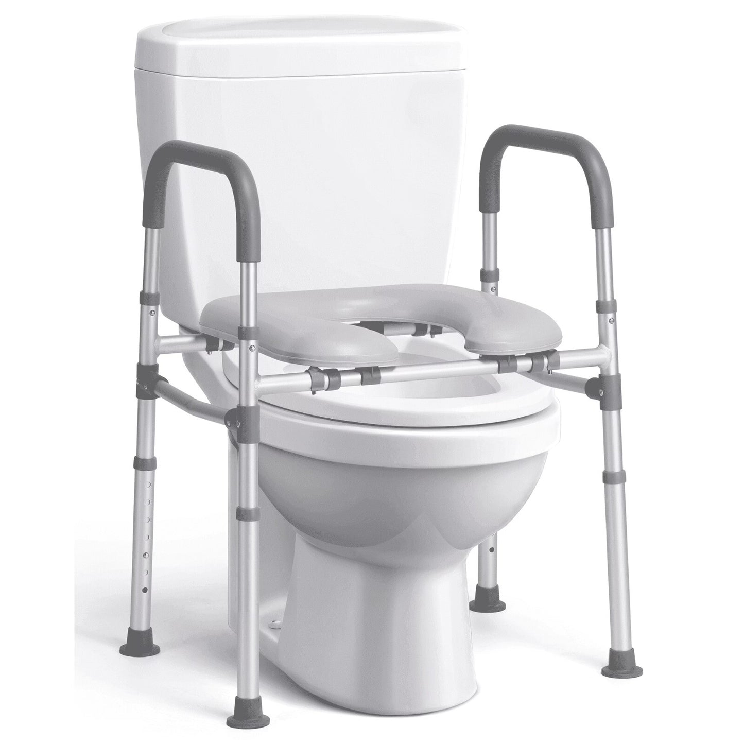 Deewow Raised Toilet Seat Risers with Handles, for Seniors, Handicap, Pregnant