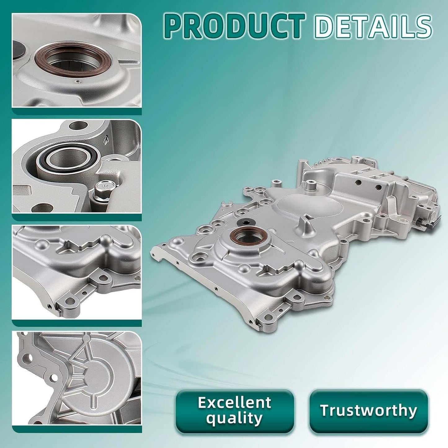 Engine Oil Pump Timing Chain Cover Fits for Hyundai Elantra 2017-2020 2.0L