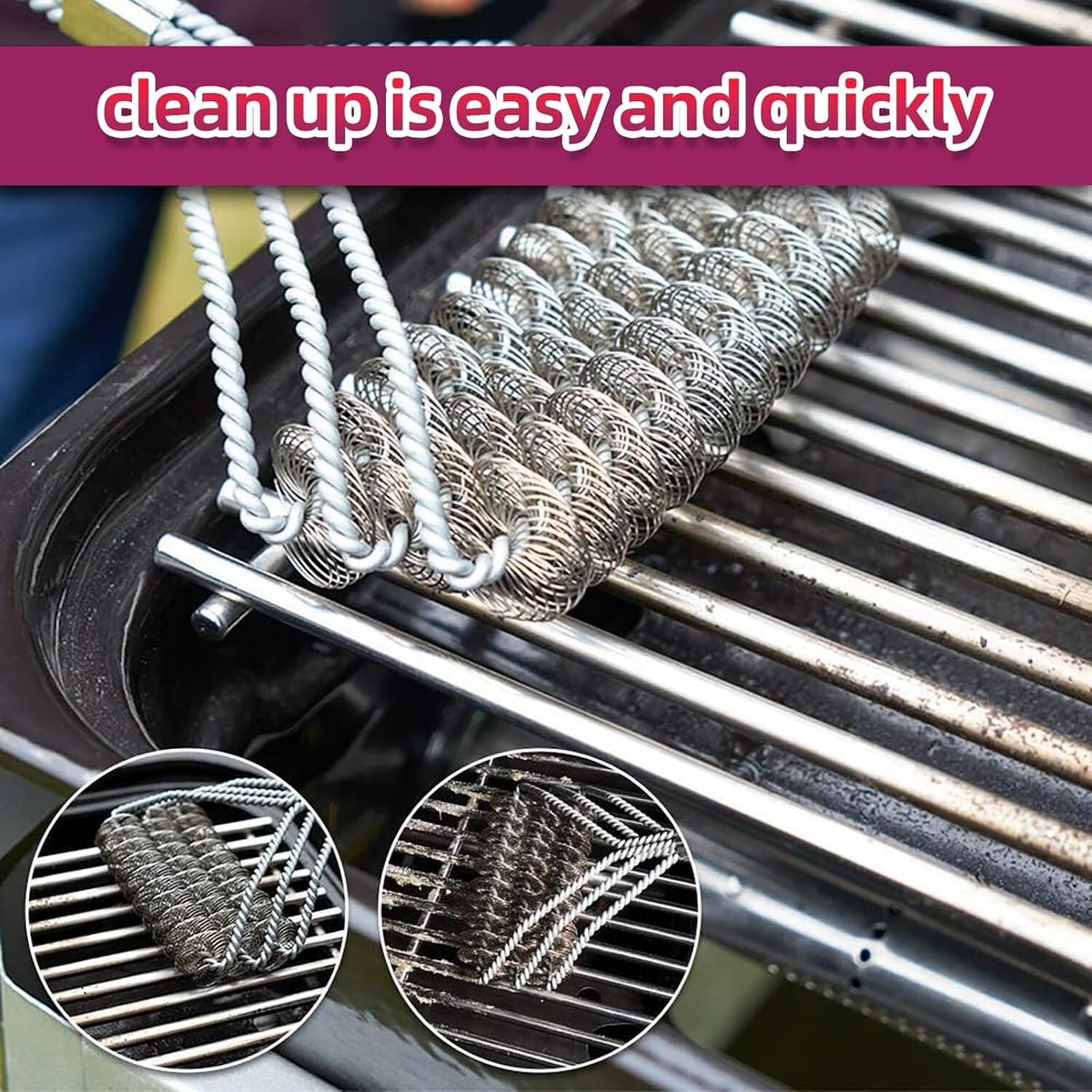 27inch Stainless Steel Grill Steel Wire Cooking Grid Rock Grates Chargriller +