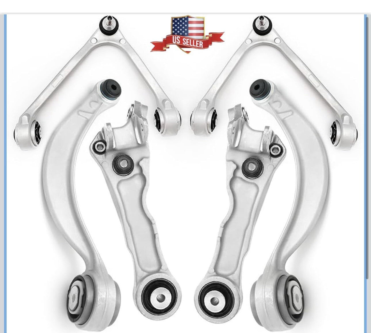 AUTOACER - 6p Front Upper Lower Control Trailing Arms for Jaguar S-Type V6 V8 XF