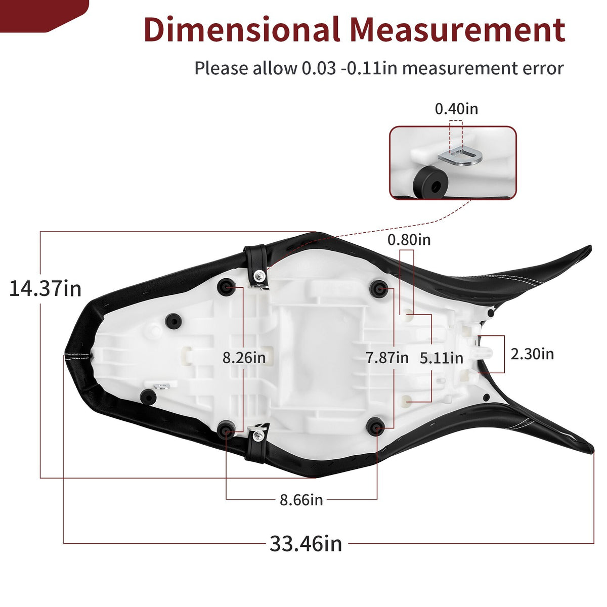 Comfort Saddle Seat For Yamaha FZ-09 2014-2017 / MT-09 2018-2020 BS2-F47C0-T0-00