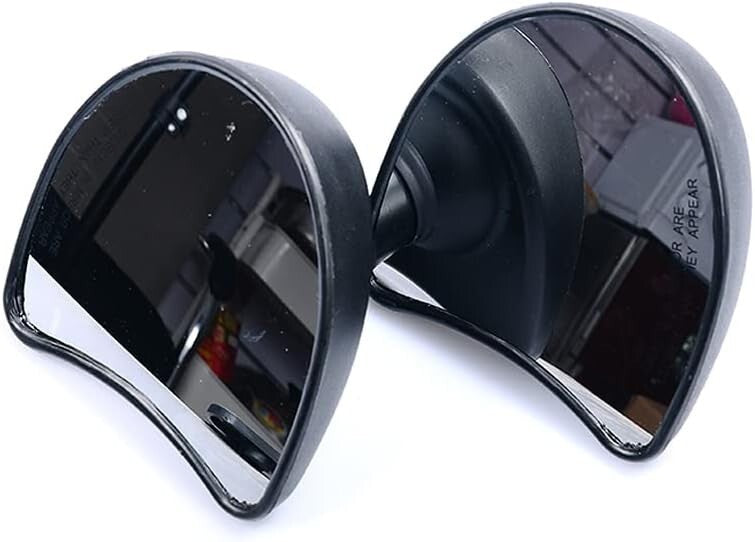 Black Inner Fairing Mount Mirror Rearview Mirrors Fit For Harley Touring