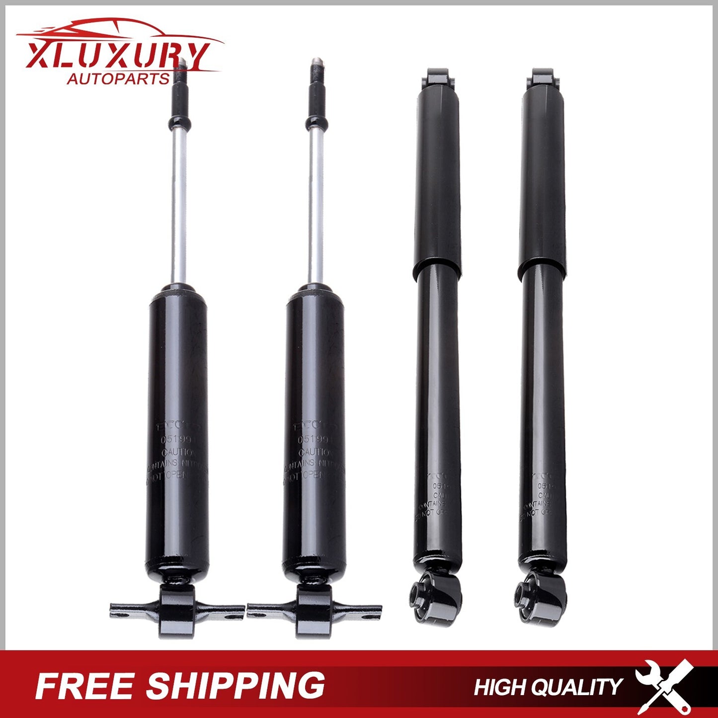 4x Front Rear Shock Absorbers For 2003-13 Ram 2500 3500 2WD 06-12 Dodge Ram 1500