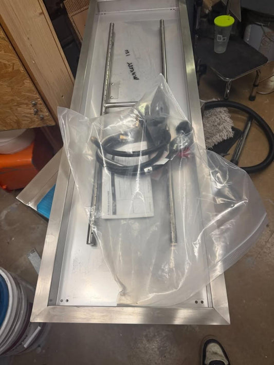 fire pit and burner pan