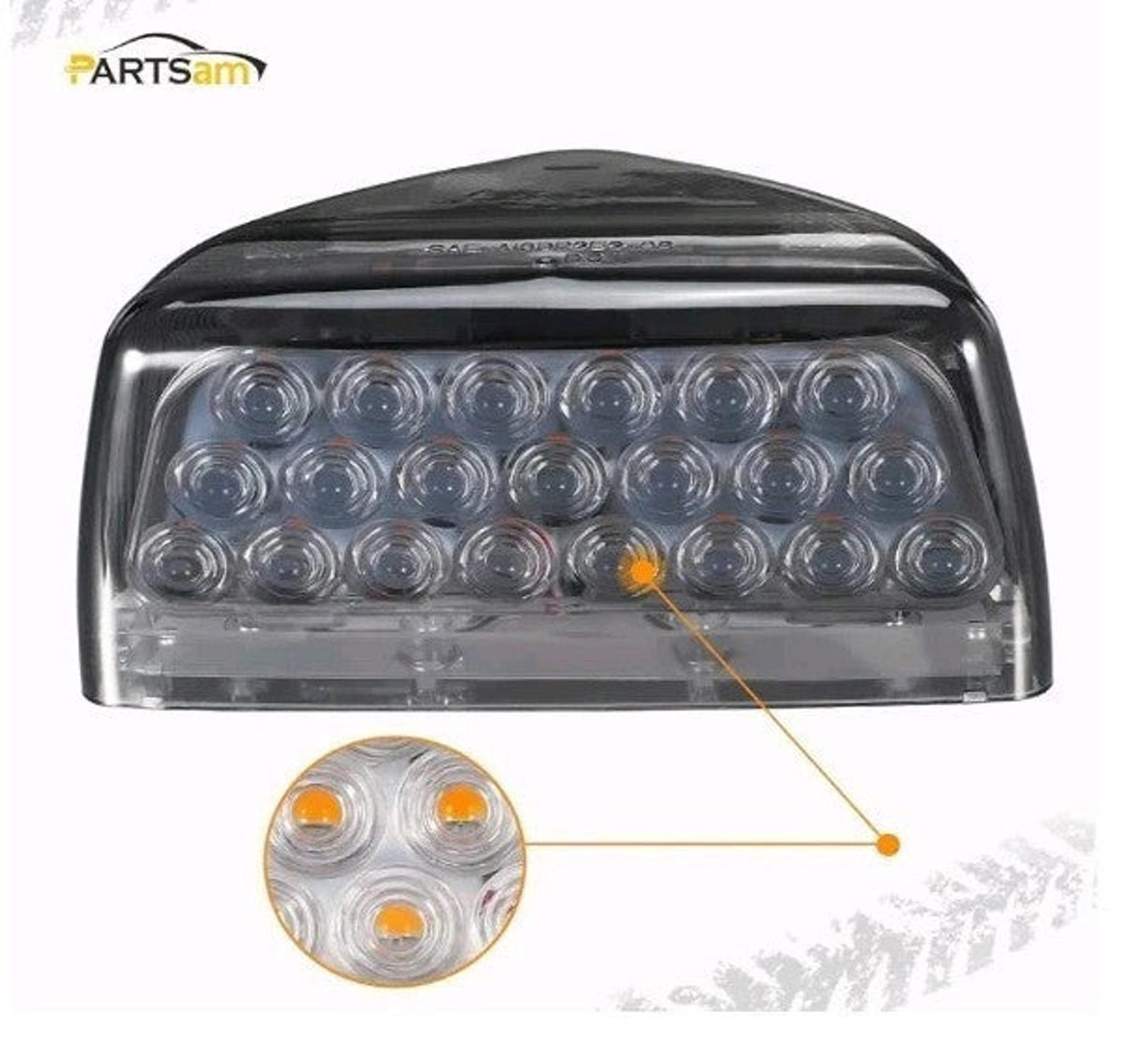 2Pcs for Peterbilt Amber Headlight LED Turn Signal Indicators Running Lights