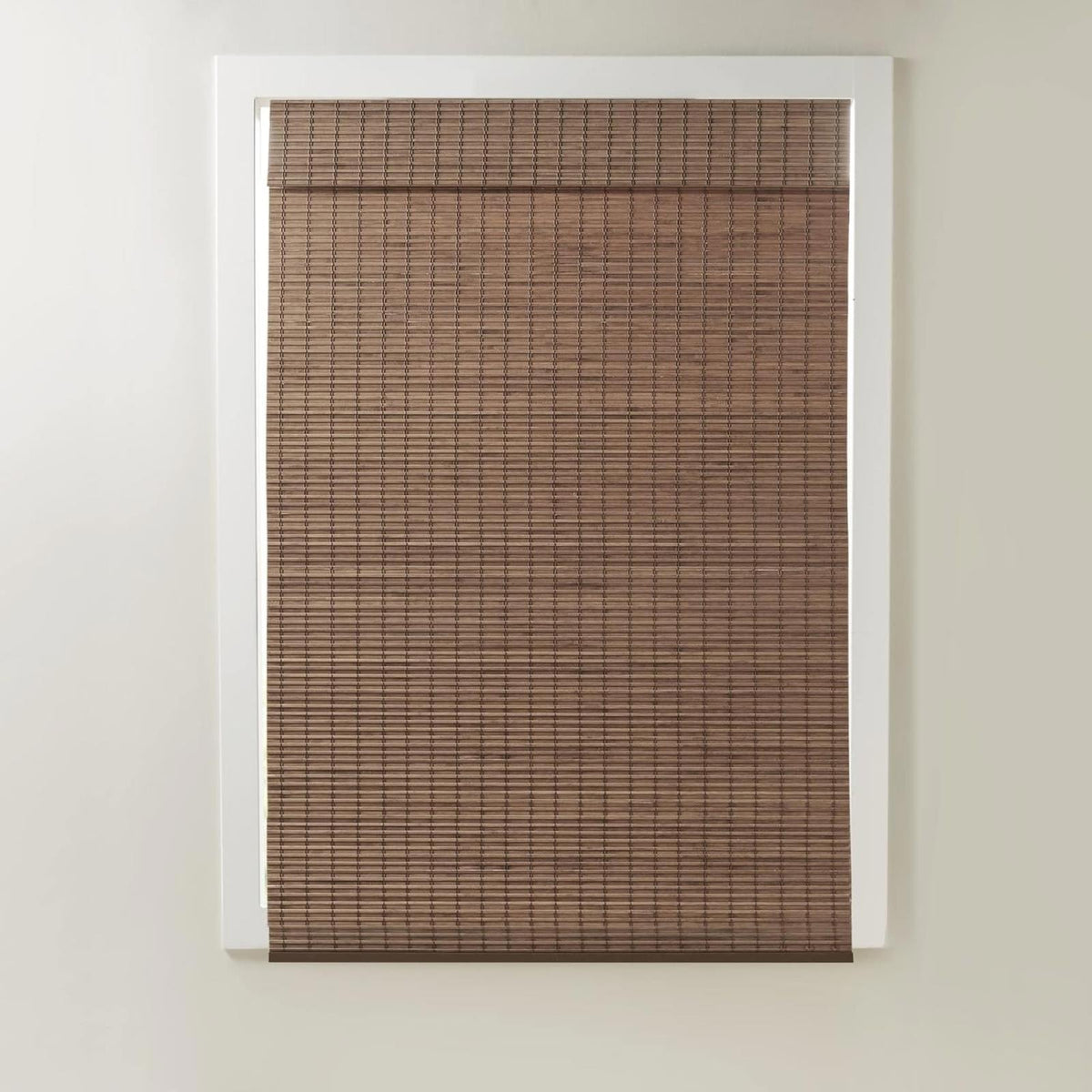 100% Bamboo Cordless Roman Shades-Woven Wooden Privacy Panel