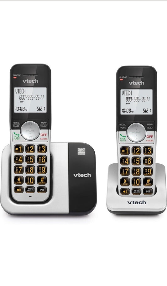 VTech VG231-2 Cordless Phone 2-Handset Large Display Big Buttons DECT 6.0 Speake
