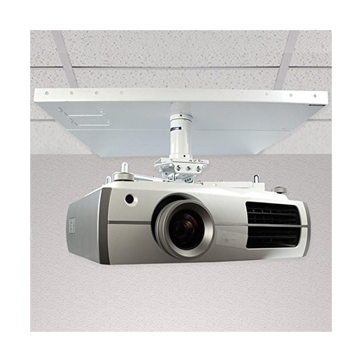 QualGear Pro-AV QG-KIT-S2-3IN-W Projector Mount Kit Accessory Suspended Ceili...