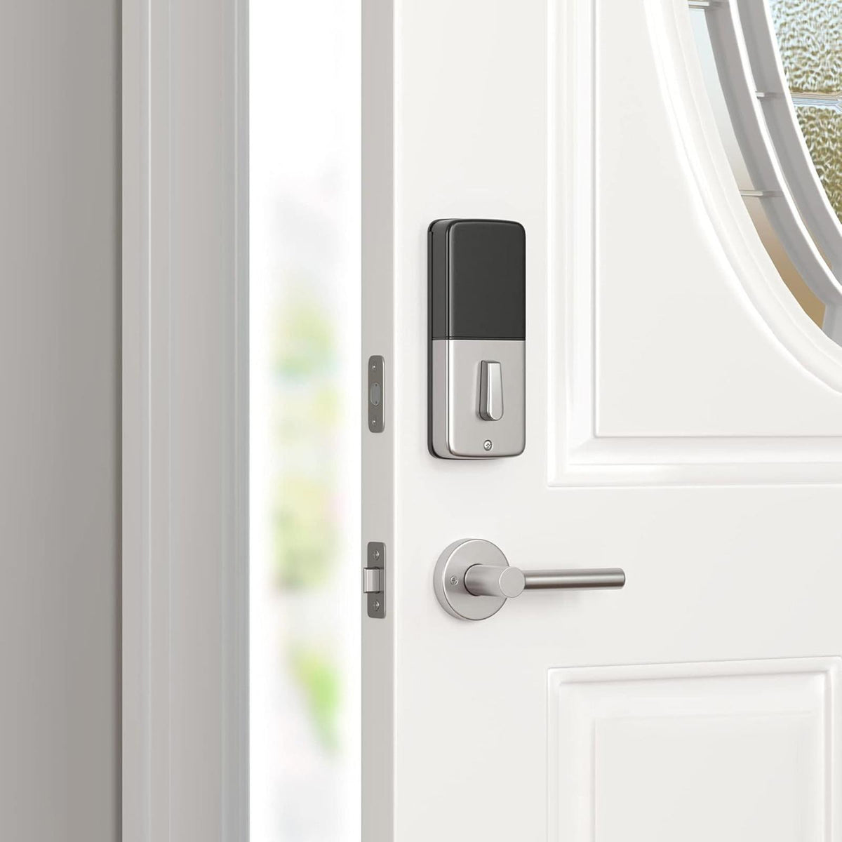 Miseno MLK4012SN MLK4012 Elkton Round Rod Passage Door Lever Set