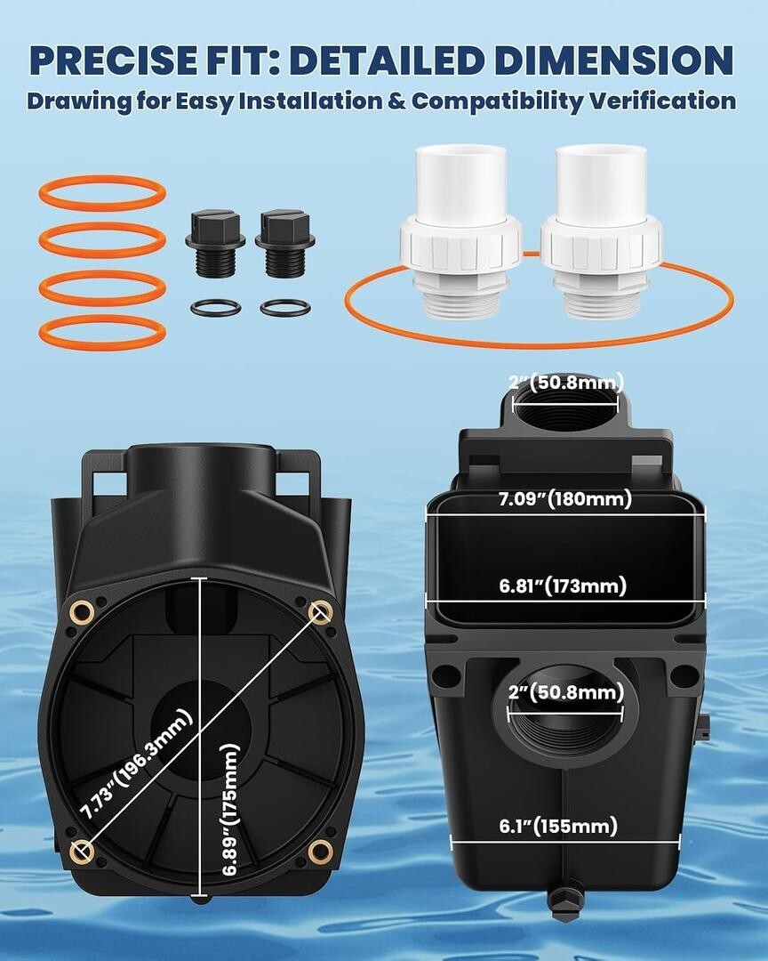 SPX1620AA Pump Housing – Direct Replacement for Hayward SP1600X & SP2600X Series