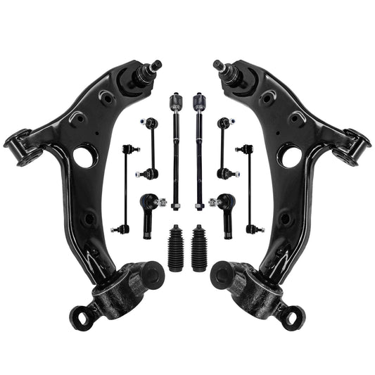 Frt Lower Control Arm Ball Joint Sway Bar Tie Rod Boot 12pc for 13-16 Mazda CX-5