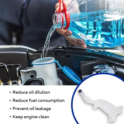 Front Washer Fluid Reservoir Compatible with Freightliner Cascadia 2008-2017