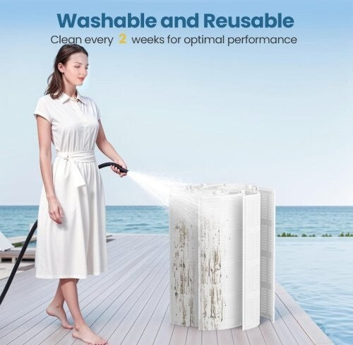 48 Sq.Ft FS-2004 DE Grid Pool Replacement Filt-er Set Compatible with Unicel...