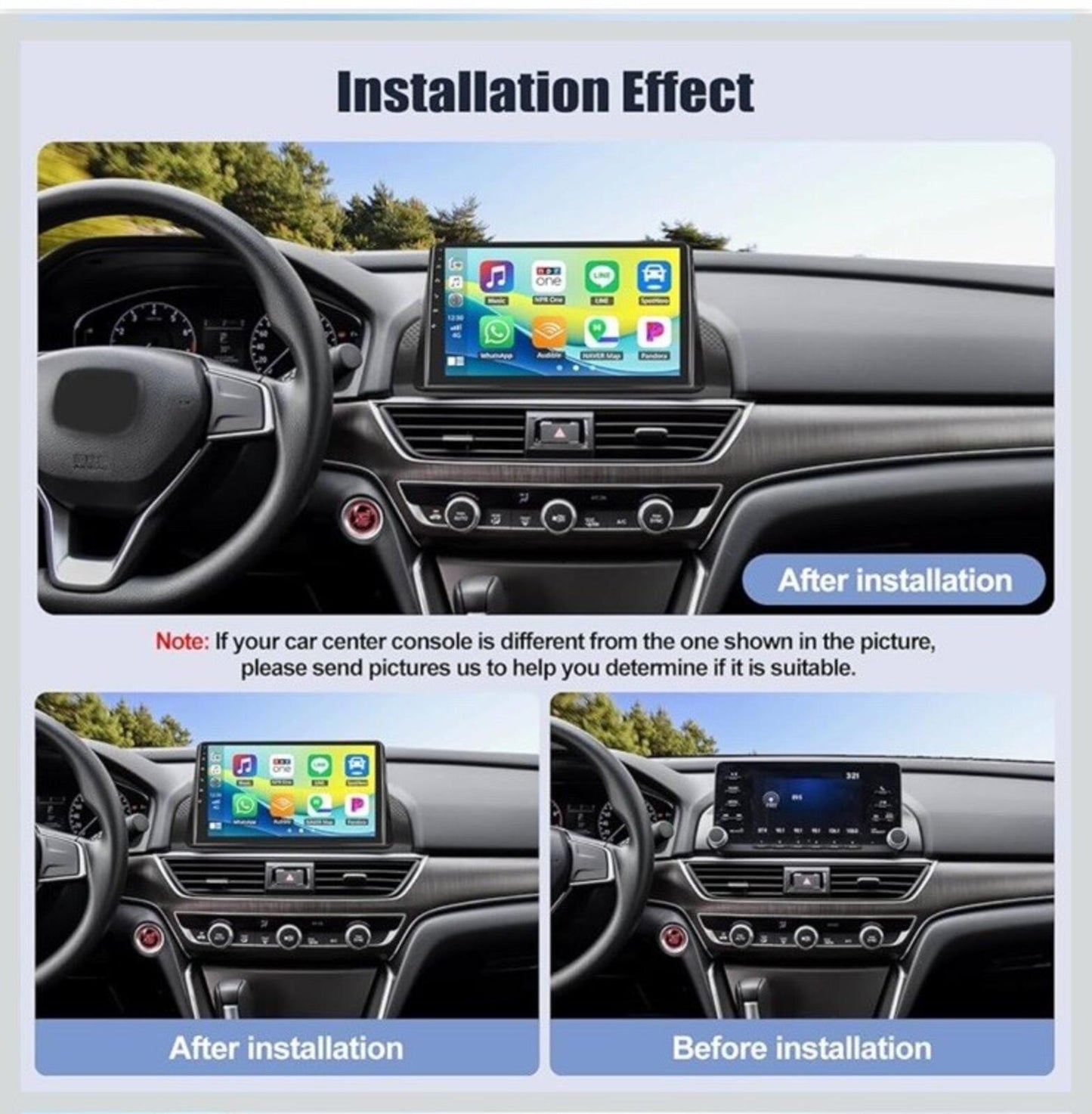 Car Radio for Honda Accord 10th Gen 2018-2022 Android 10'' Touchscreen 8 Core