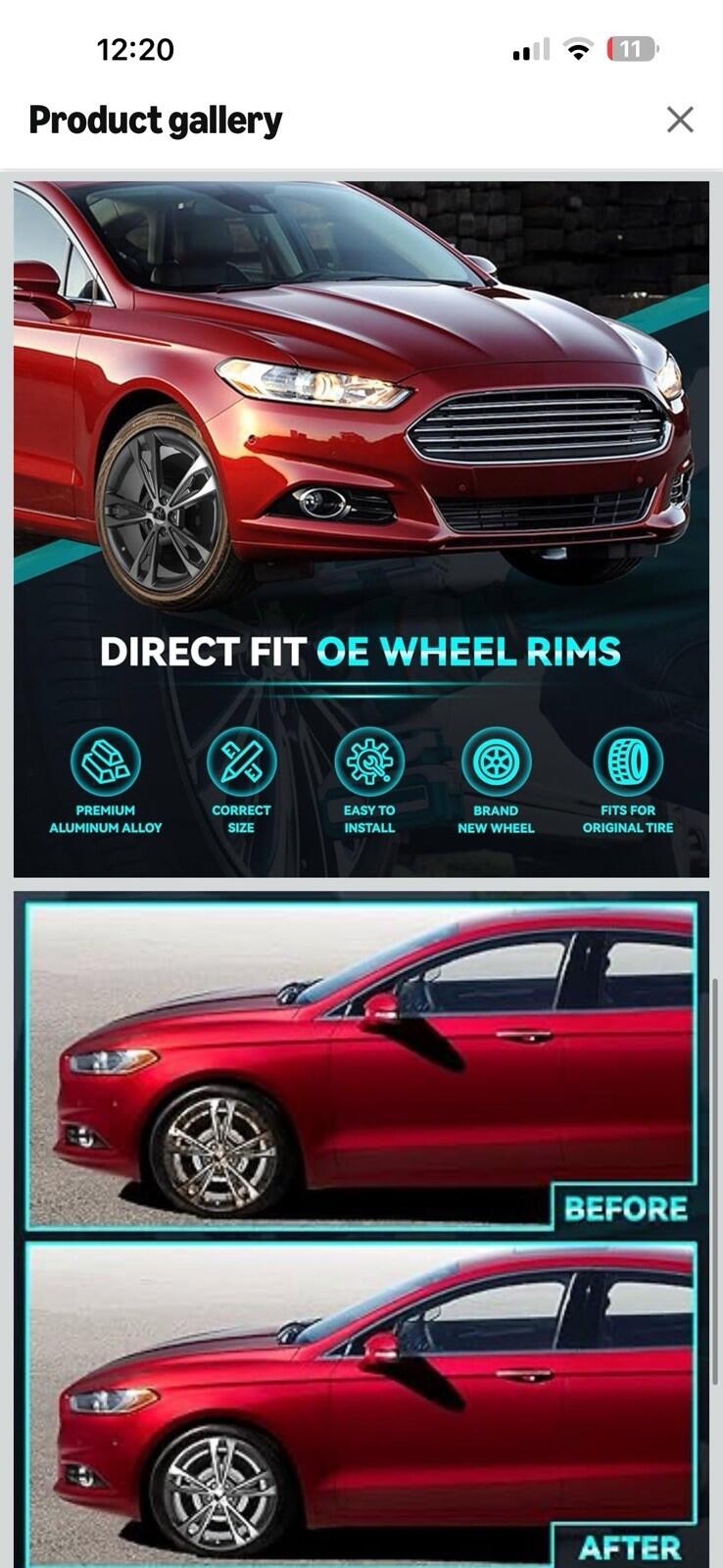 New 19 inch 19x8 Premium Aluminum Alloy Wheel Rim for 2017-2020 Ford Fusion