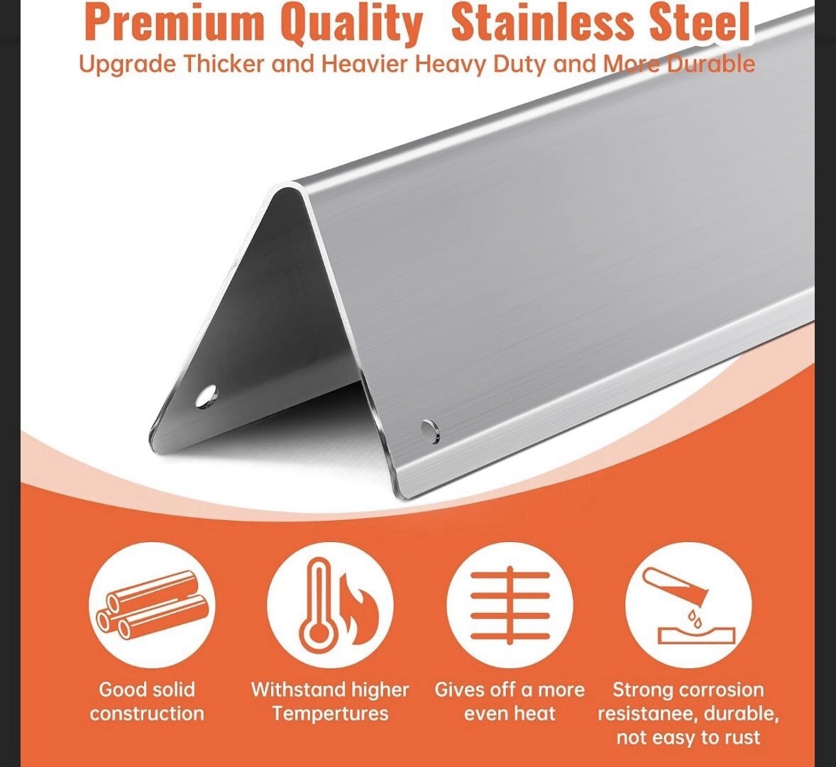Weber Spirit 300 Stainless Grill Grates Flavorizer Bars E-310 E-330 Spirit II