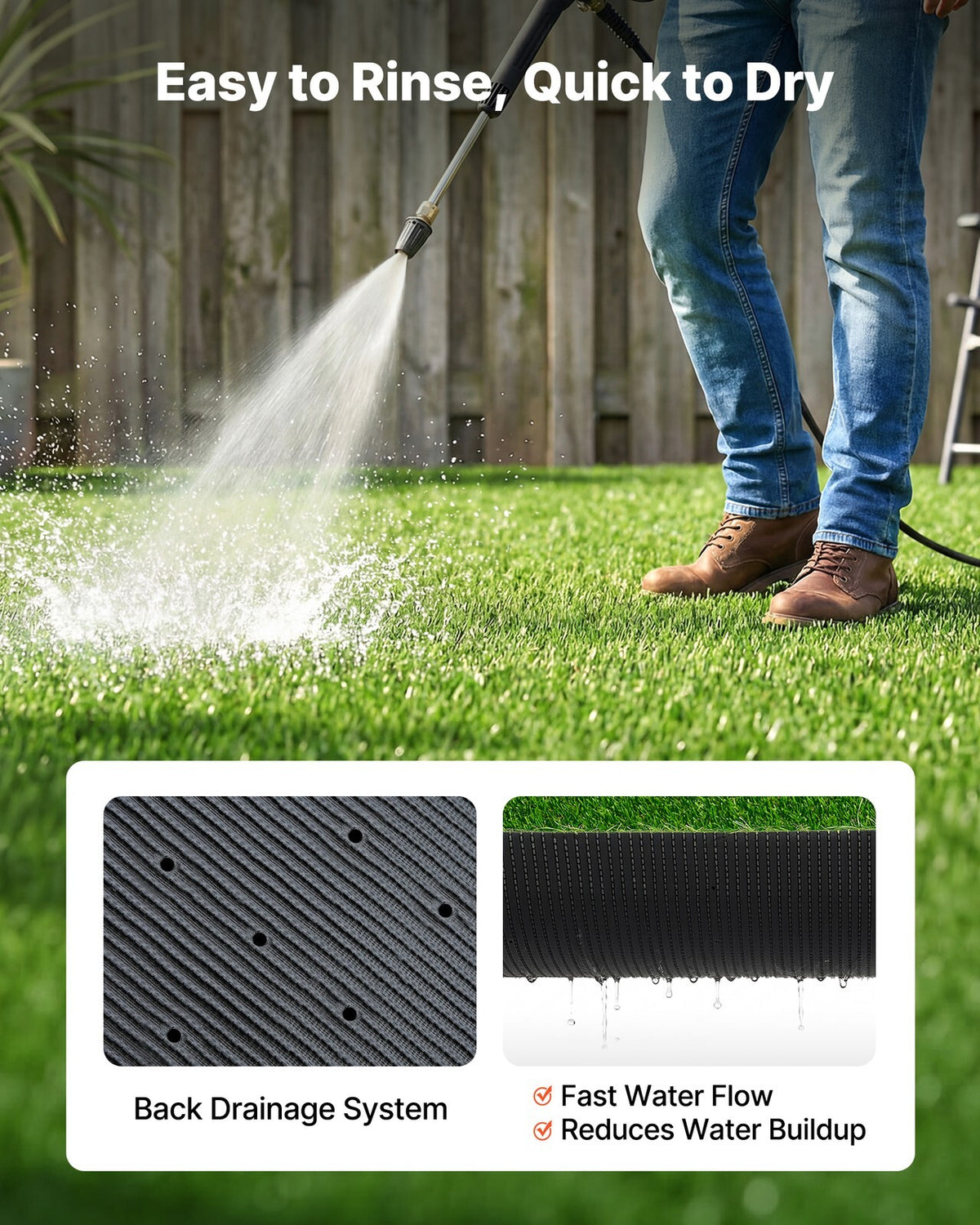 Artificial Grass 16 Ft x 7 Ft Fake Turf Rug Indoor Outdoor Carpet Mat Patio