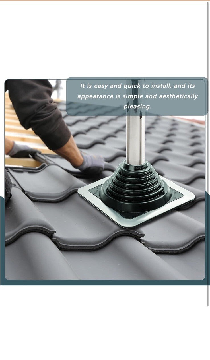 Roof Pipe Flashing Boot for Pipe OD 1/4" to 5-3/4" EPDM Metal Roofing Boots