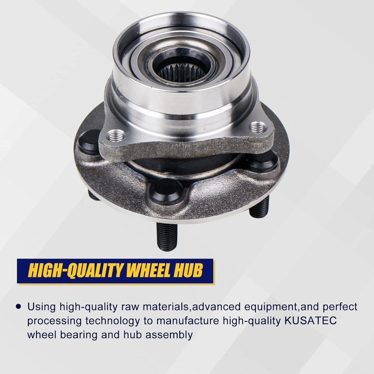 513265 Front Wheel Bearing and Hub Assembly for Toyota Prius 2004-09 5-Lug