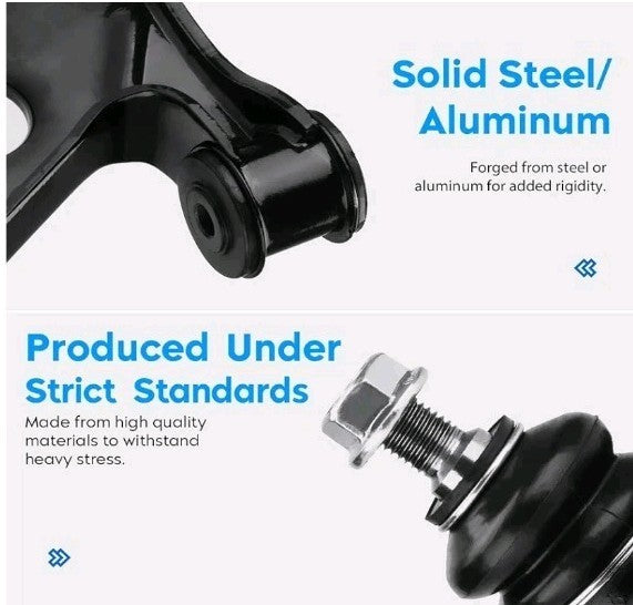 10pc Front Lower Control Arms +Ball Joints Kit for Jetta Golf Eos GTI A3 Quattro