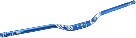 Mountain Bike Riser Handlebar Blue Aluminum Alloy MTB 31.8mm Diameter 780mm Wide