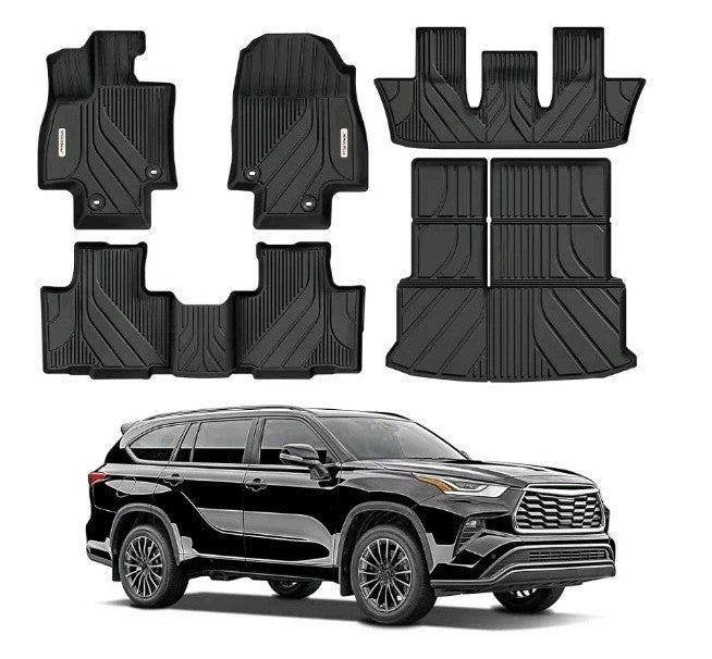 Floor Mats & Cargo Liner for Toyota Grand Highlander 2024-2025, 7-Seater