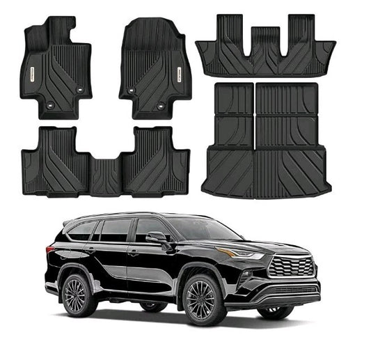 Floor Mats & Cargo Liner for Toyota Grand Highlander 2024-2025, 7-Seater