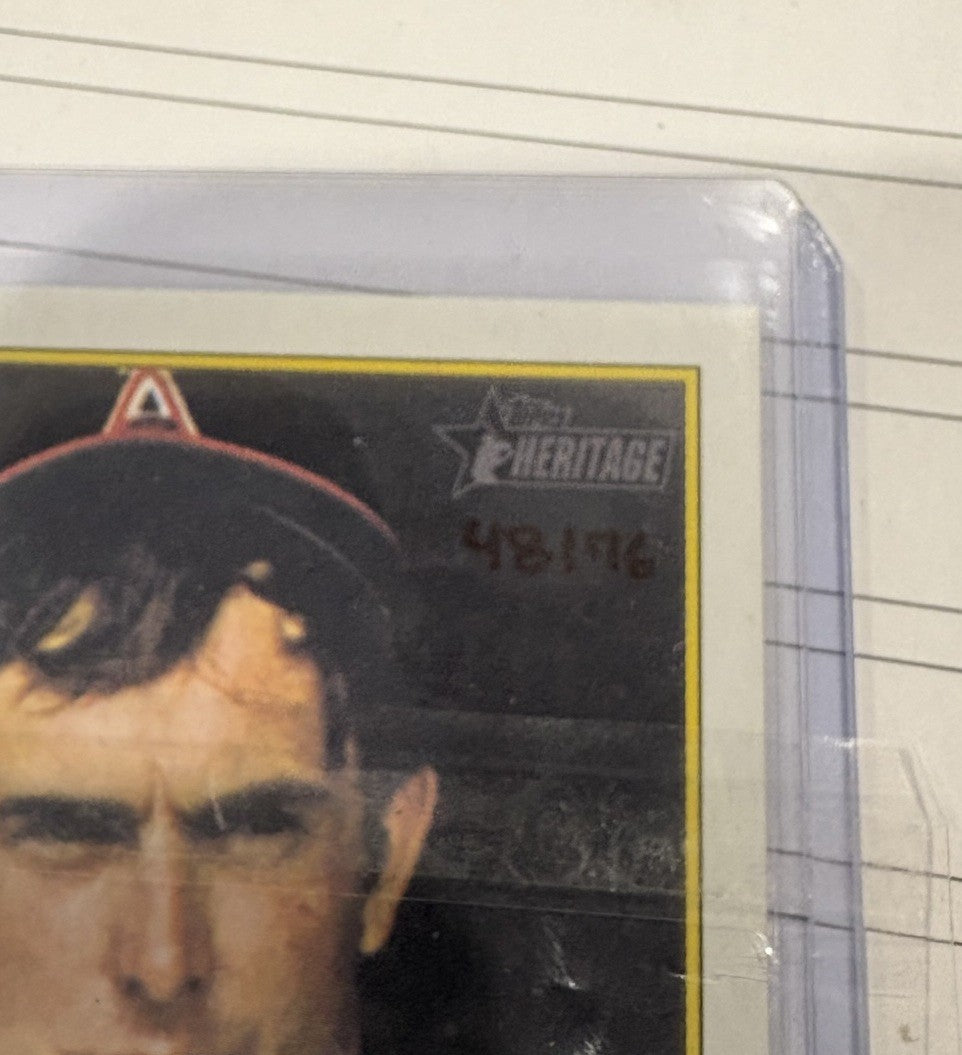25 Topps Heritage NOLAN RYAN On Card Autograph AUTO Red Ink #'d 48/76 76RO-NR
