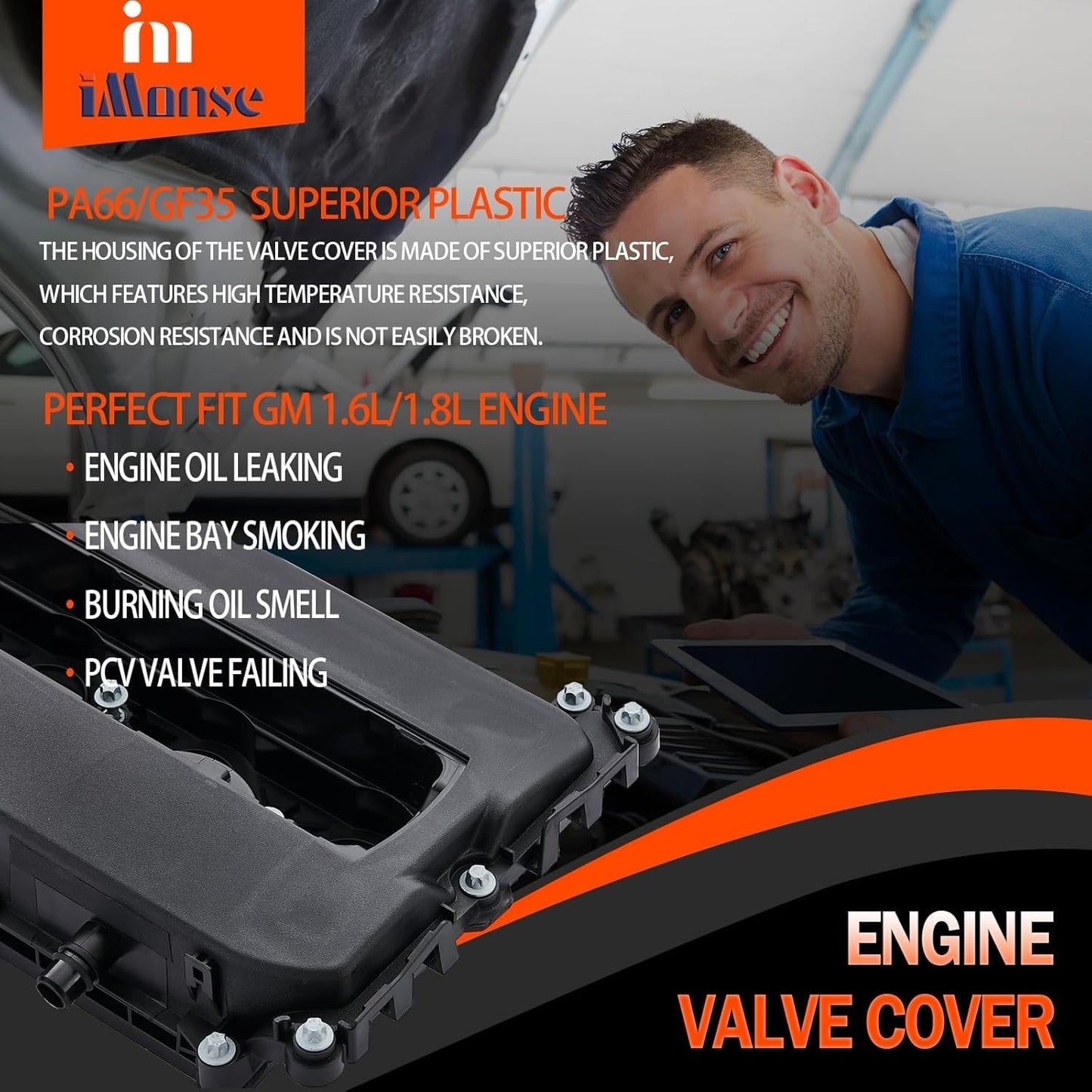 Valve Cover with Gaskets Bolts Oil Filler Cap Sonic-Trax-cruze 1.6L 1.8L 