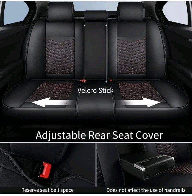 Car Seat Covers,Breathable and Waterproof Faux Leather Automotive Seat Covers 