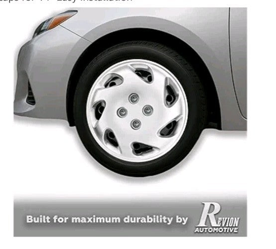 1998-2002 Honda Civic Factory Style 14" Silver Hub Caps - 4 Pieces WheelCoverSet