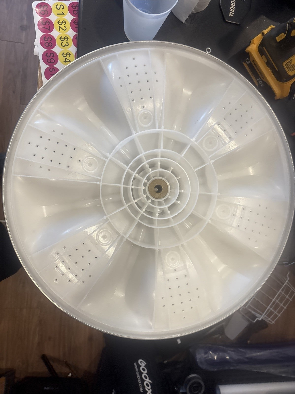 Top Load Washer Wash Plate Assembly for LG WT1701CV WT5101HW WT4970CW WT5680HWA