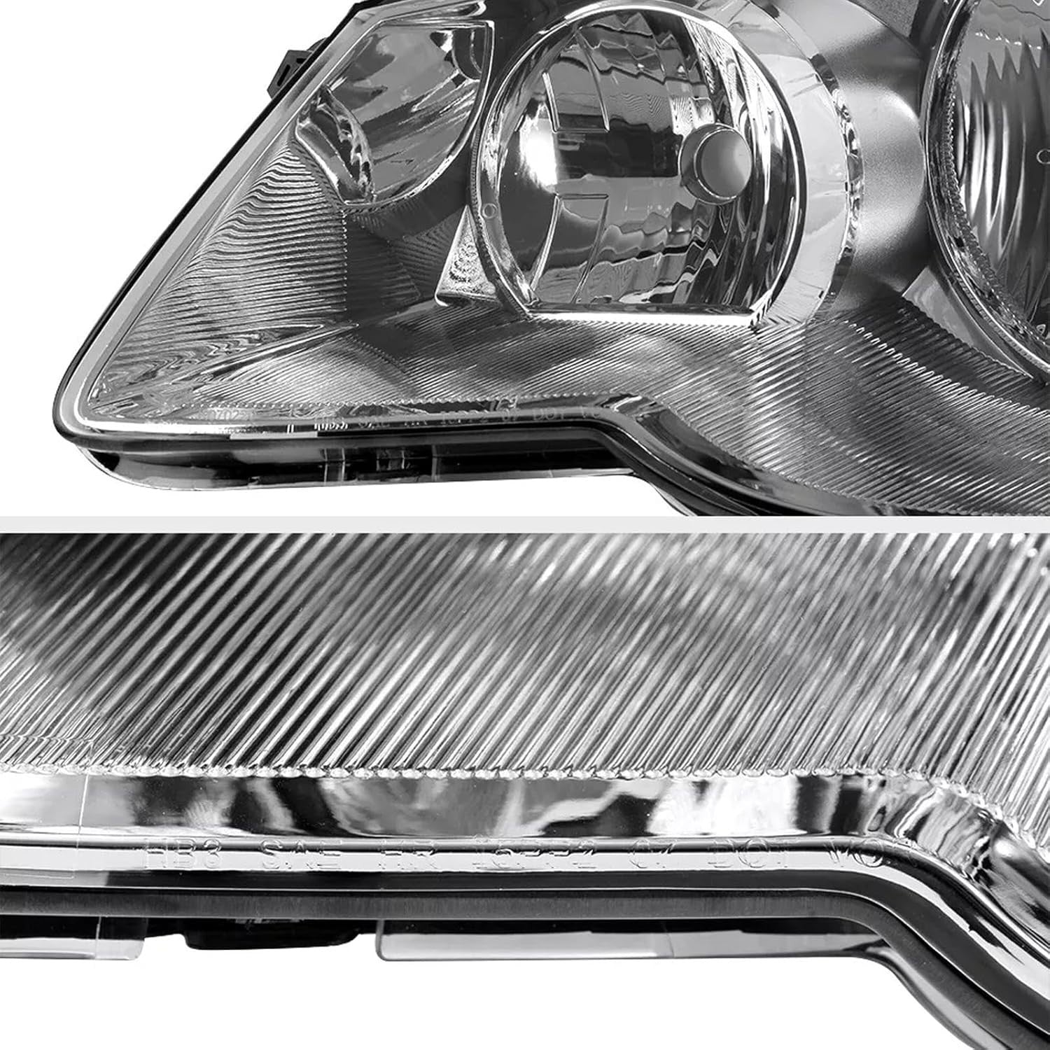 Headlights Assembly Pair for 2007 2008 2009 2010 Chrysler Sebring Direct Replace
