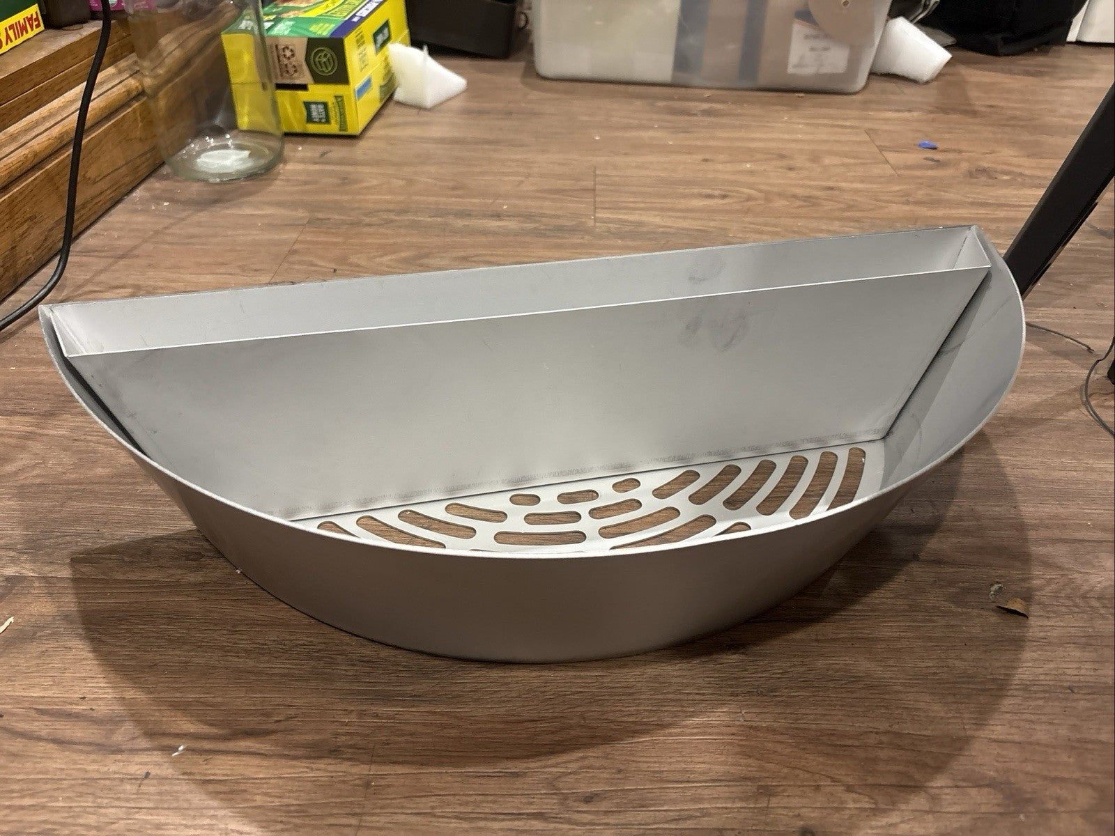 21x9in Stainless Steel Coal Basket Smoker Grill Ventilated Design Heavy Steel