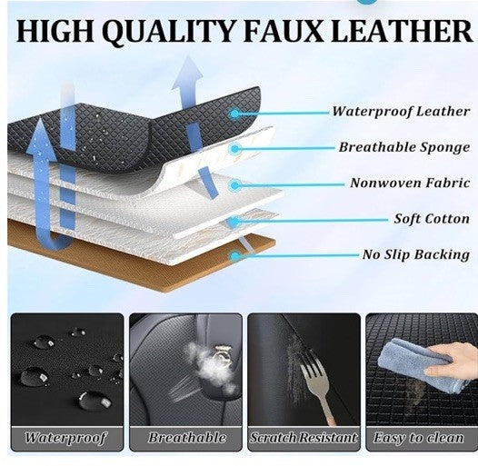 Faux Leather  2 PCS Universal Truck SUV Seats