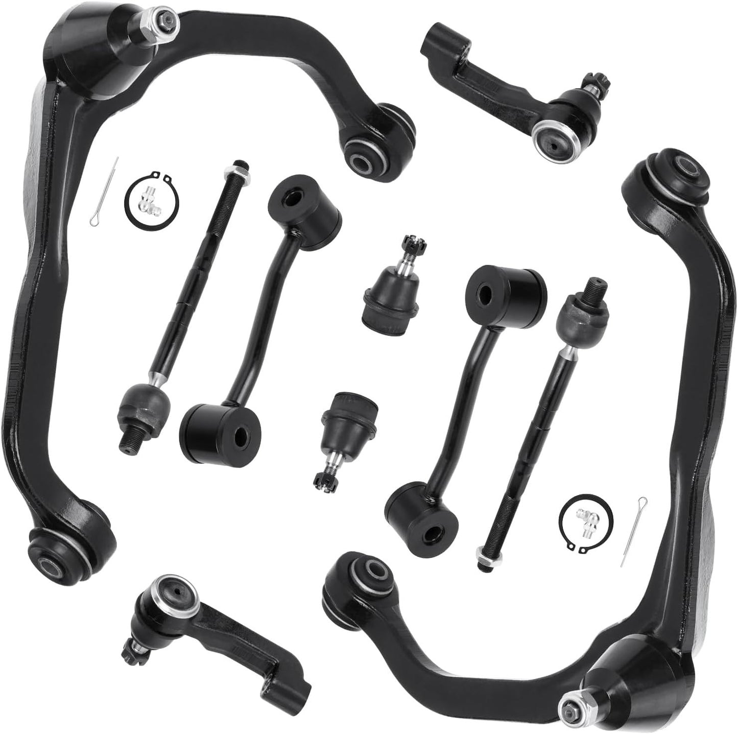 Front Upper Control Arms & Suspension Kit for 2008-2011 Dodge Nitro Jeep Liberty
