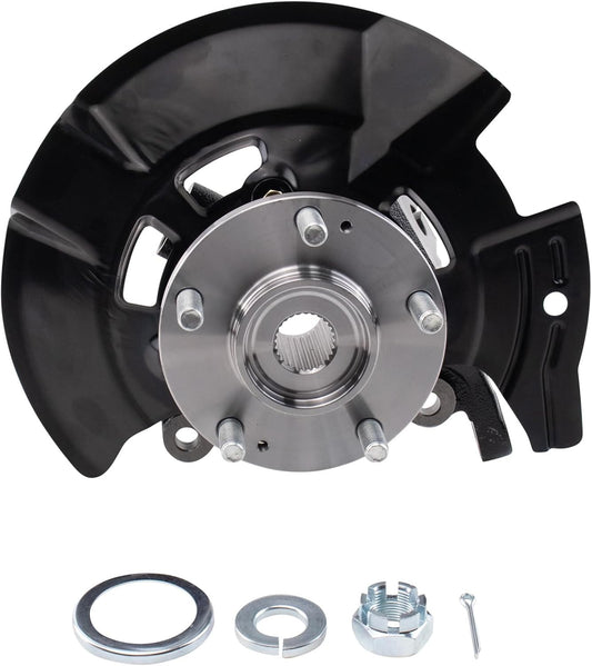 TRQ Front Steering Knuckle & Wheel Bearing Hub Assembly Kit RH Right Side