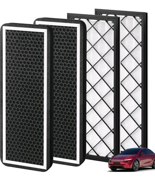 Tesla Model Y Cabin Air Filter HEPA with Activated Carbon, Air Intake Filter ...