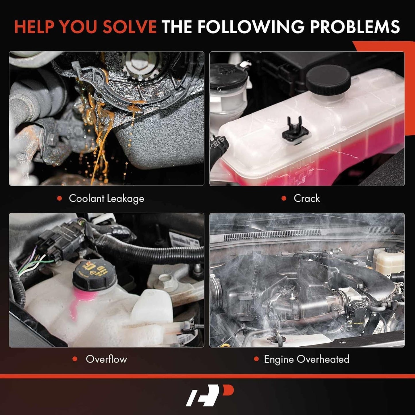 Coolant Expansion Reservoir Tank [with Cap] Compatible with Chevrolet Silverado